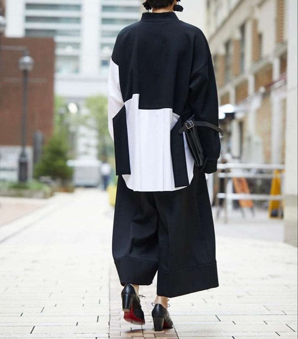 新品 ENFOLD エンフォルド ダンボールスウェットレイヤープルオーバー