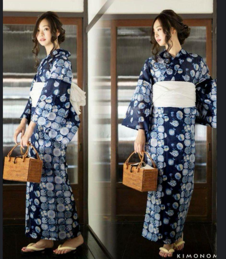 金子みすゞ 黒 みすゞうた　浴衣　黄色　祭