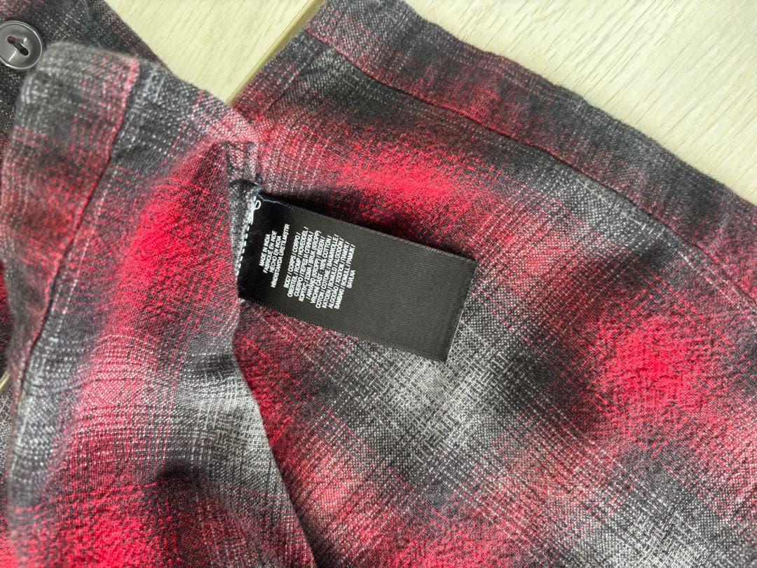 ロンハーマン RRL 別注 ネルシャツ レッド ラルフローレン　オンブレチェック