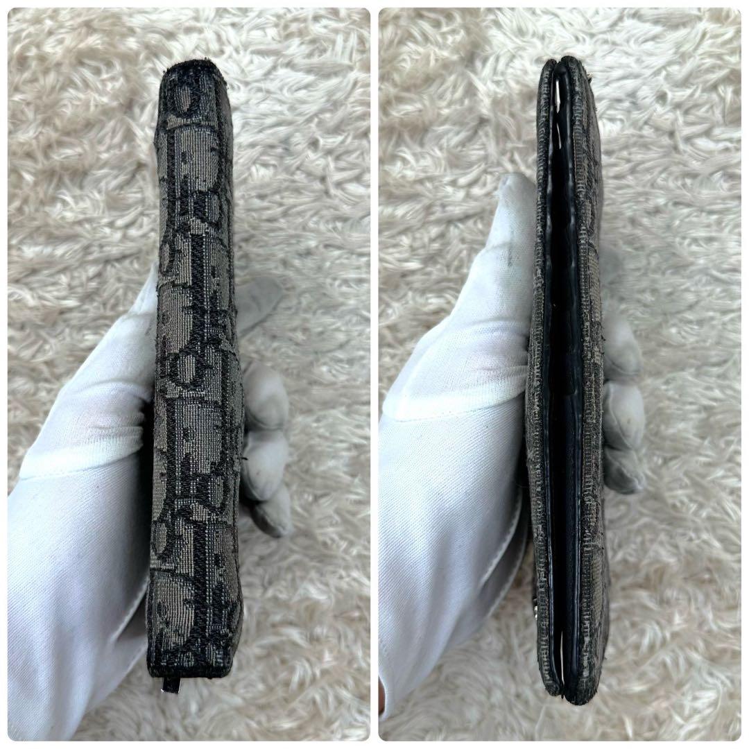 DIOR 長財布 トロッター オブリーク 二つ折り グレー