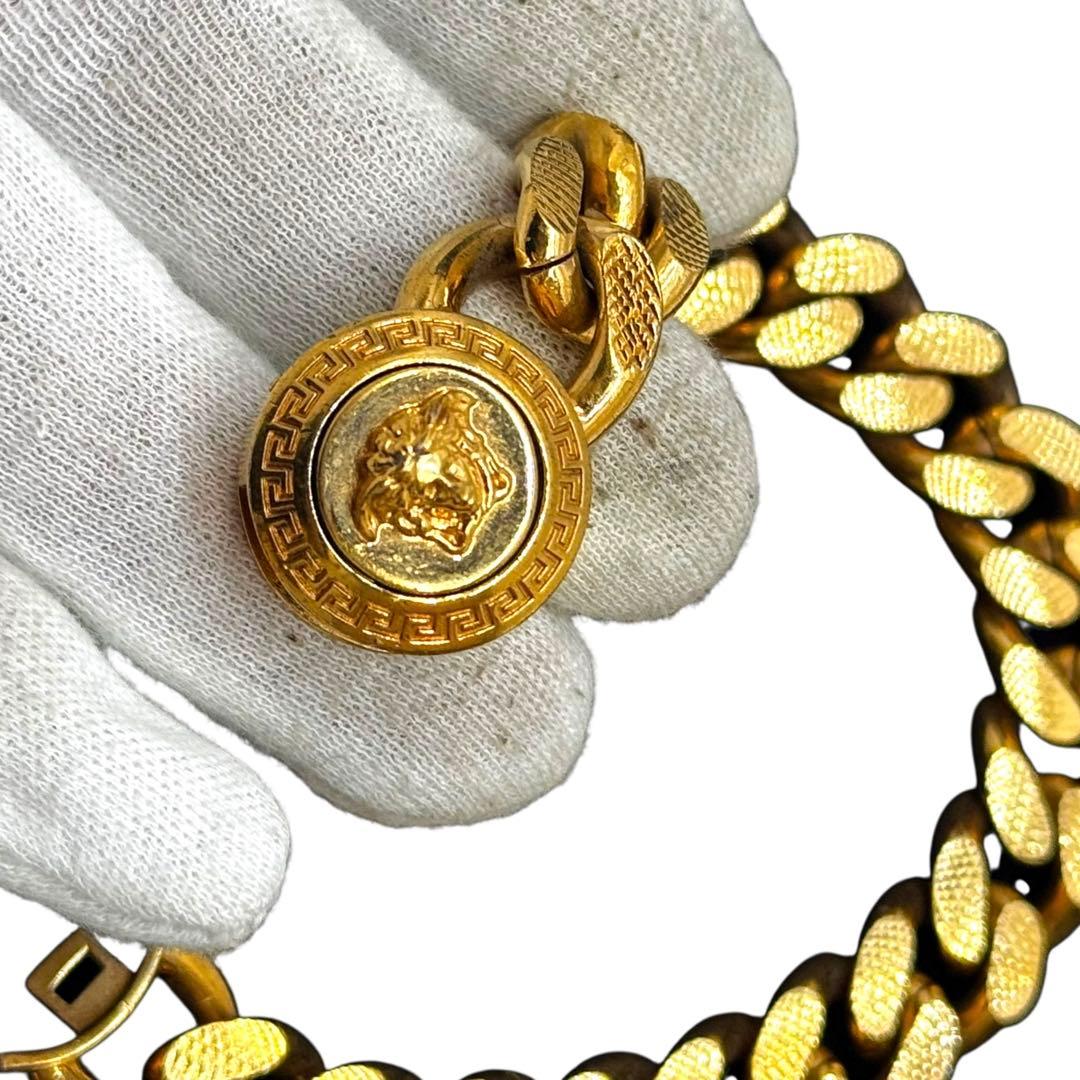 希少 極美品✨ヴェルサーチ メデューサ 喜平チェーン ゴールド ブレスレット