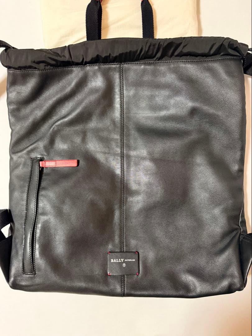 中古　BALLY レザートートバッグ　ビジネス　リュック　巾着　ストライプ
