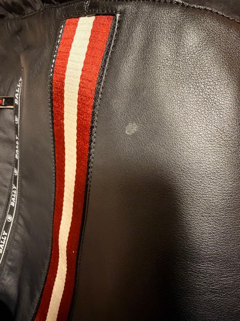 中古　BALLY レザートートバッグ　ビジネス　リュック　巾着　ストライプ