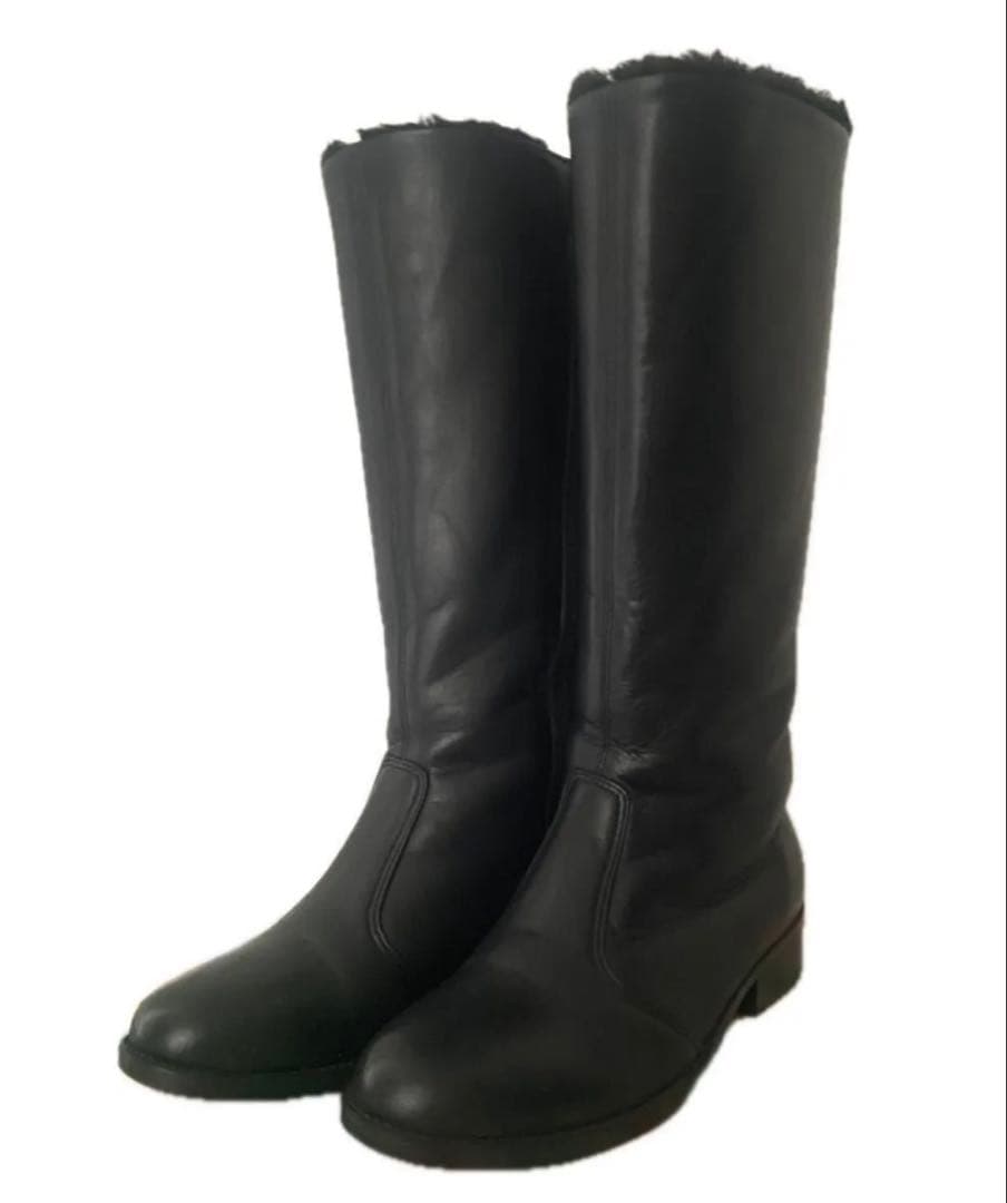 【廃番／美品】第一ゴム ラ・シェブリー本革ロングブーツ スパイク底防滑