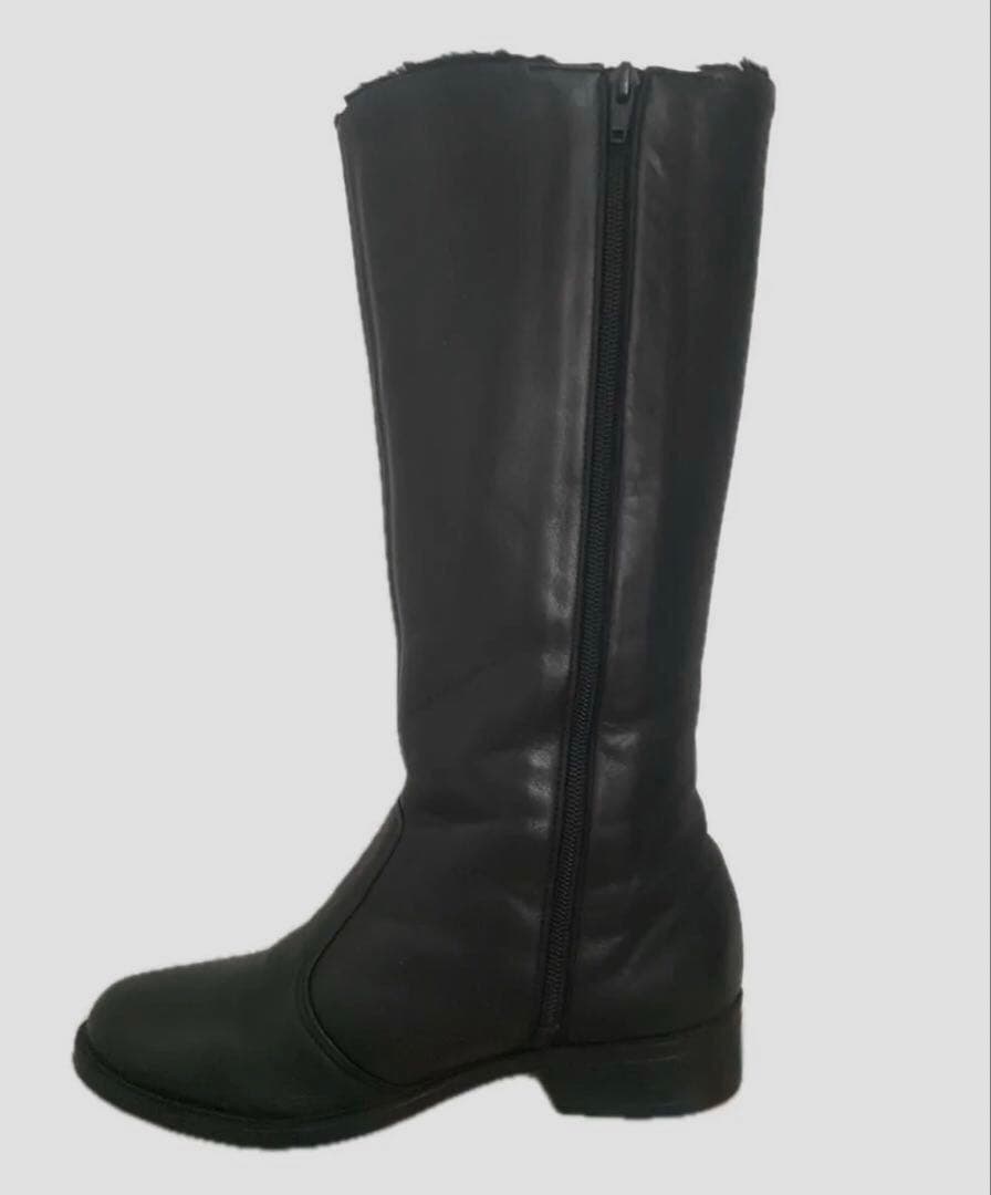 【廃番／美品】第一ゴム ラ・シェブリー本革ロングブーツ スパイク底防滑