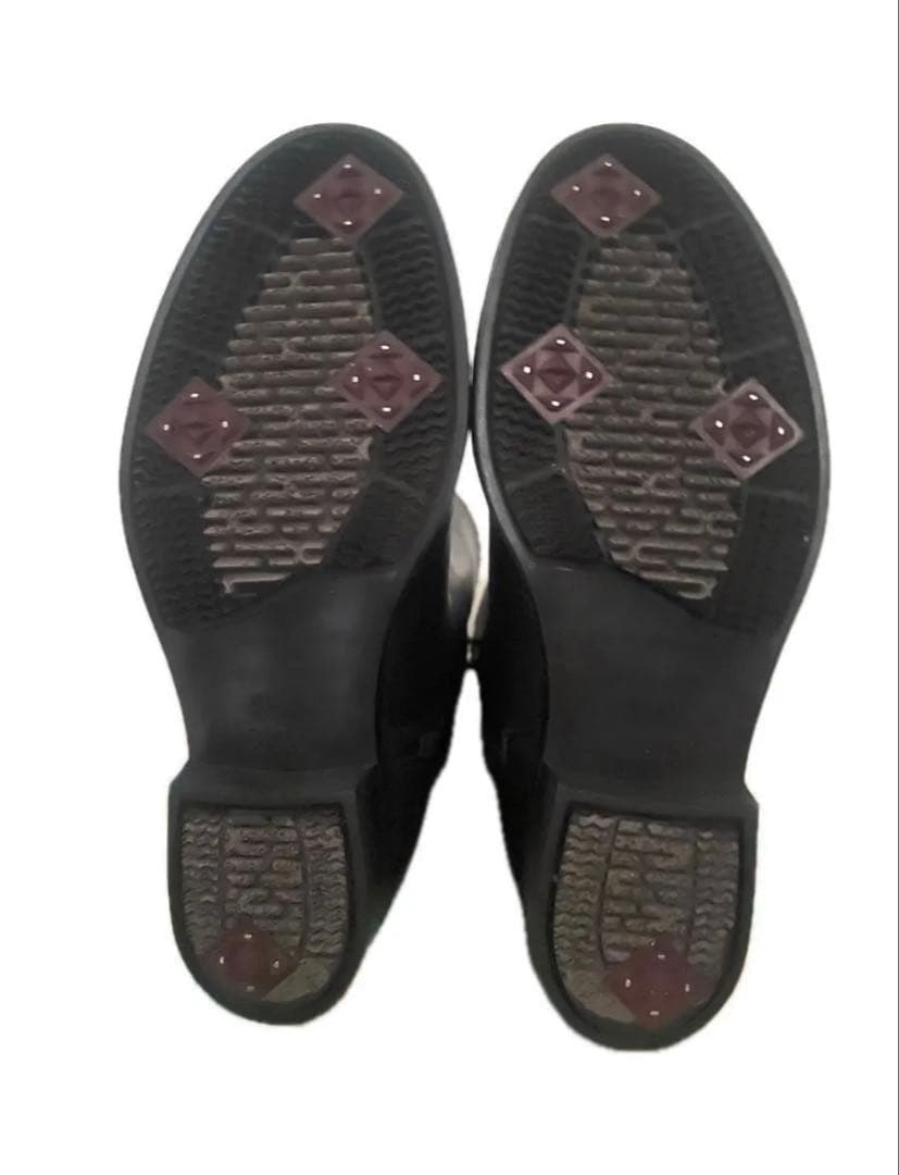 【廃番／美品】第一ゴム ラ・シェブリー本革ロングブーツ スパイク底防滑