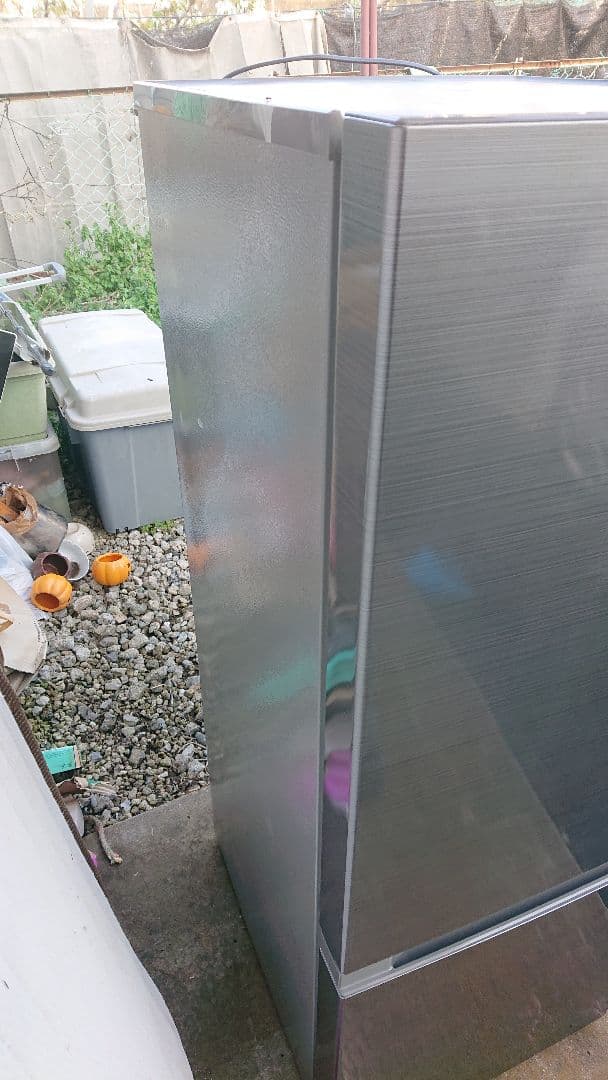 HITACHI 2021年製 2ドア冷蔵庫 メタリックシルバー 154L