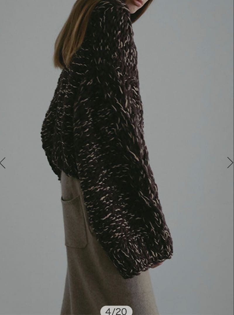 【新品未使用タグ付き】ハンドニットケーブルプルオーバー etretokyo