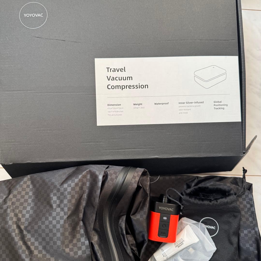 【新品未使用】追跡タグ付き‼️ ヨヨバッグ　YOYOVAC 圧縮トラベルバッグ