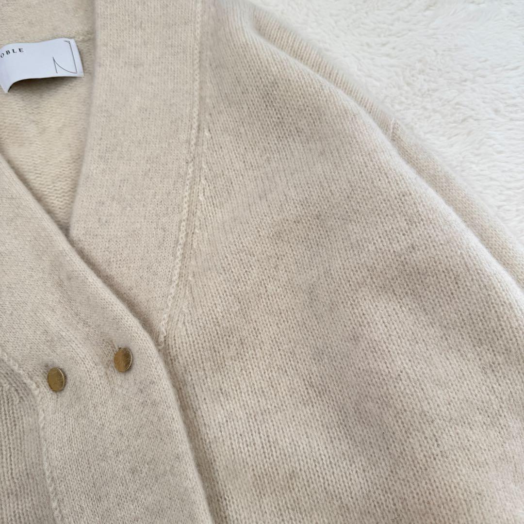 24AW NOBLE ヤク ダブルボタンニットカーディガン 金ボタン