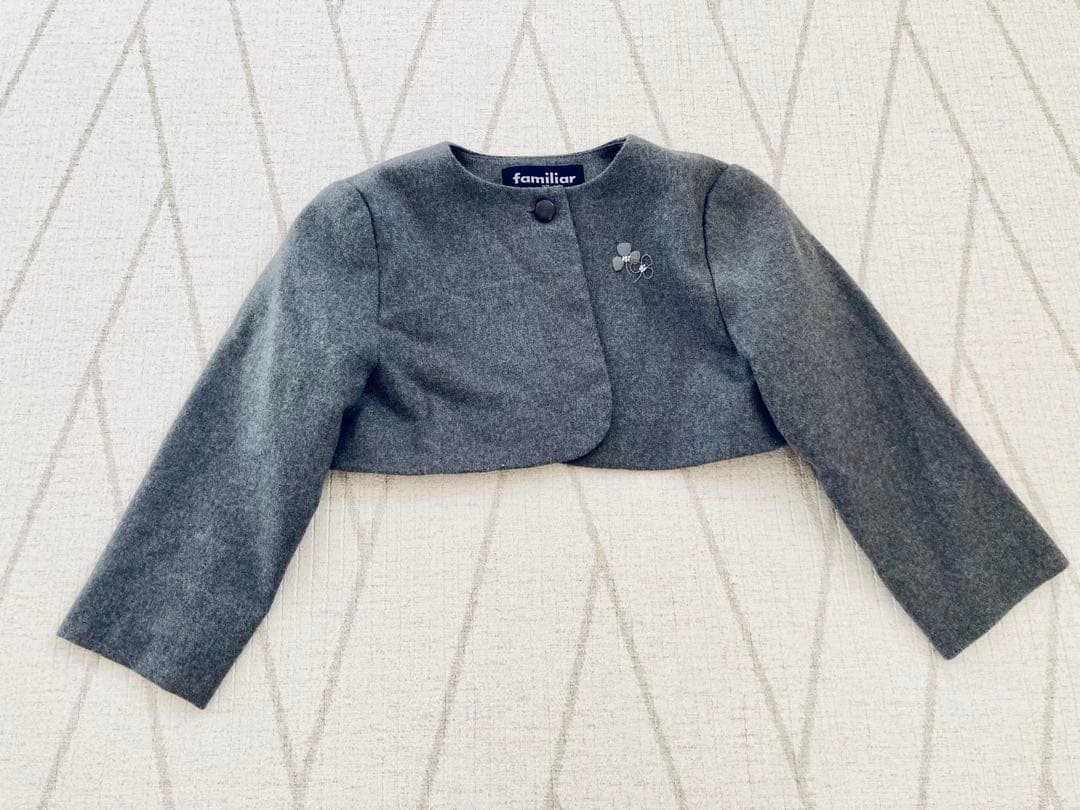 ファミリア ワンピース　ボレロ　アンサンブル　お受験　90