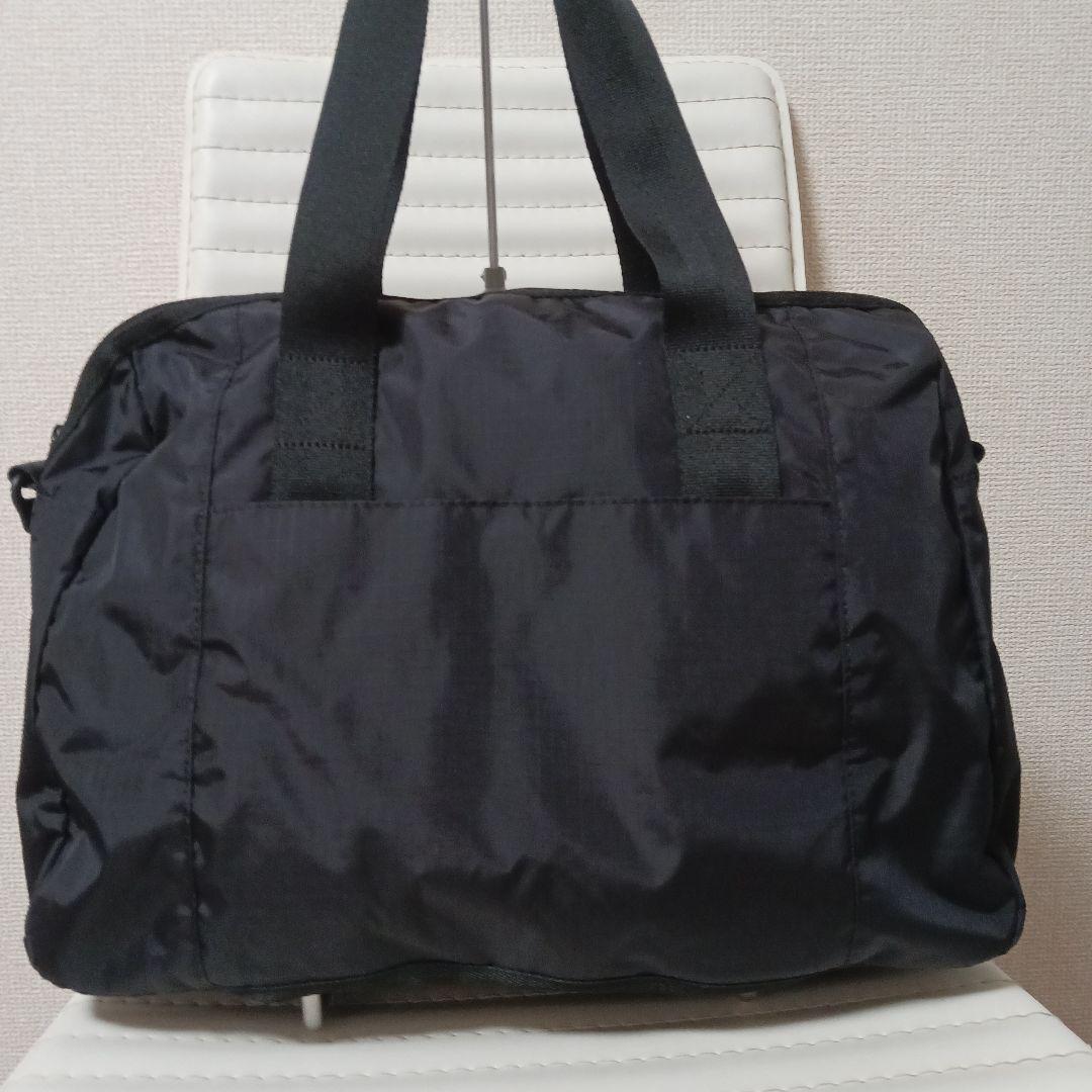 2501　レスポートサック　クラシックボストン　無地　黒　極美品