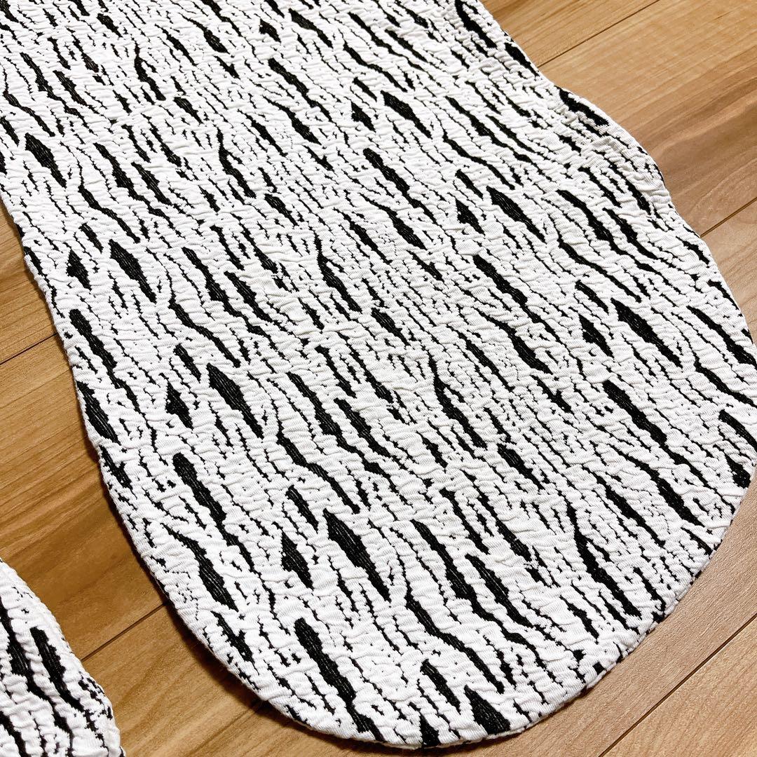 【未使用】yogibo ラックス サポート カバー 白 黒 モノトーン U字