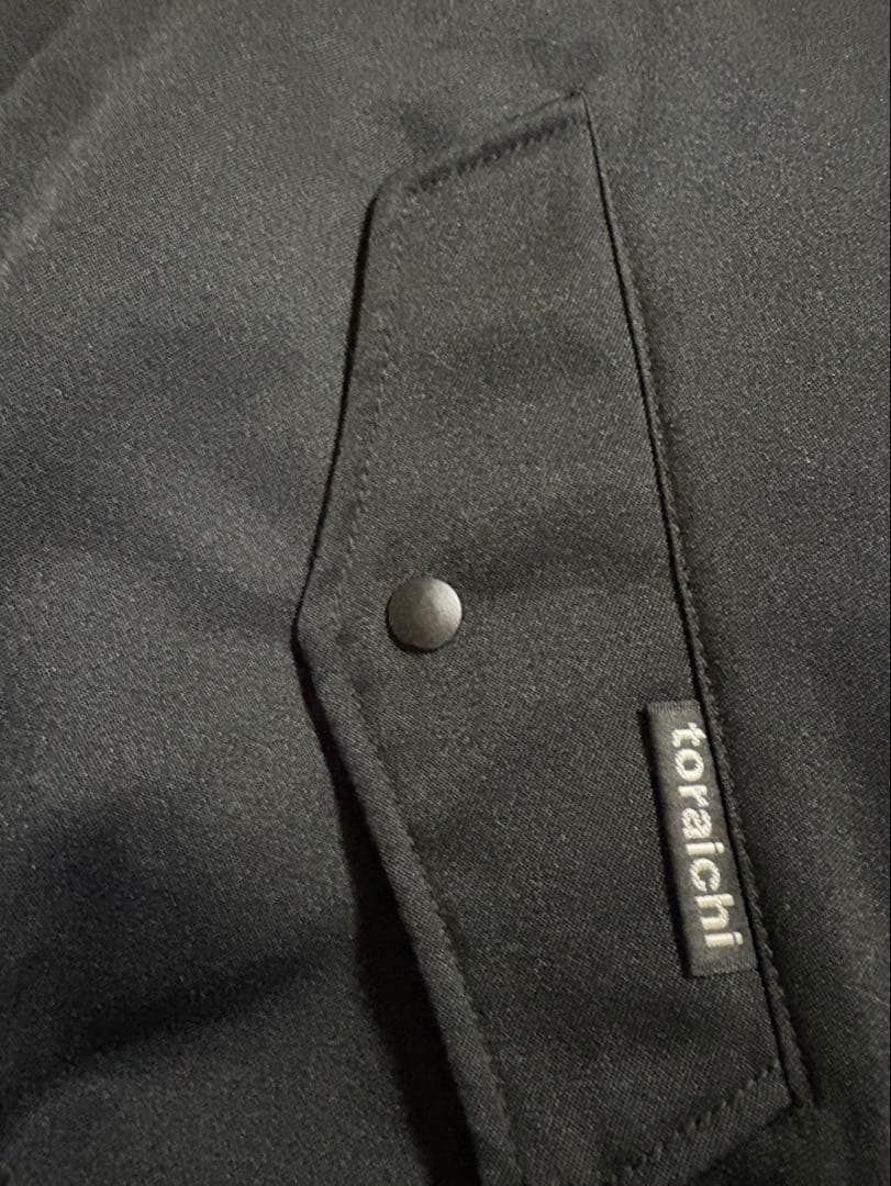 寅壱　ドカジャン　トラ柄つけ襟　ブラック　Lサイズ