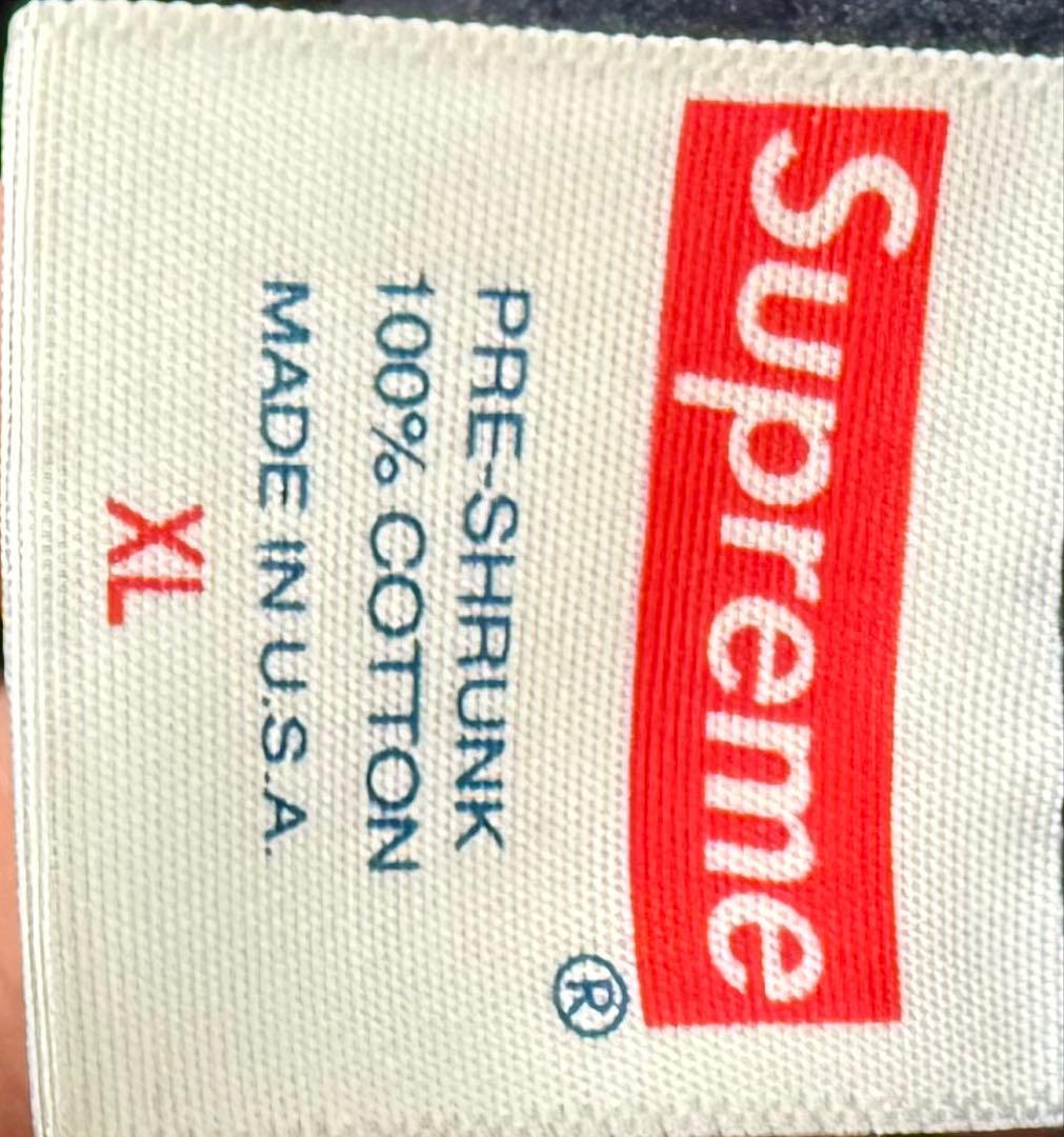 Supreme ネイビー フード付きパーカー