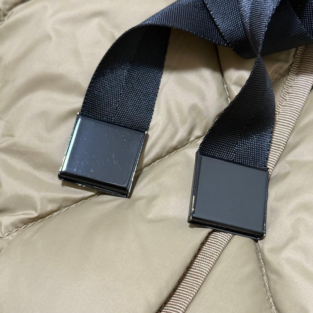 【ZARA】キルティングダウンロングコート　ロングダウン　フード取り外し可能　M