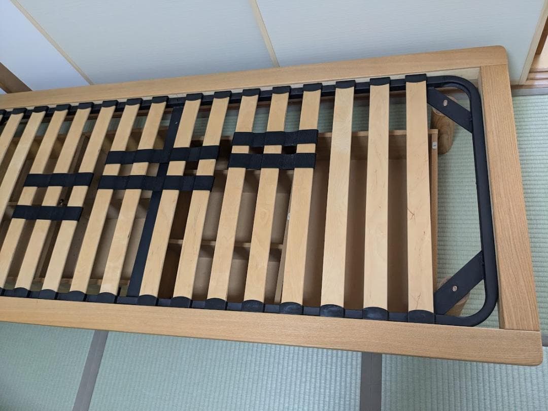 無印良品 MUJI セミシングルベッド 収納+ヘッドボード付き