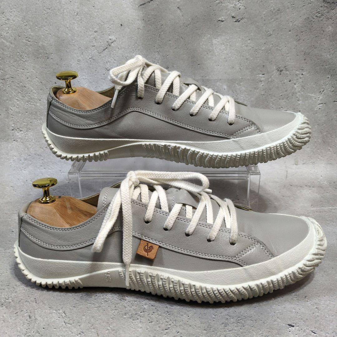 SPINGLE MOVE ローカットスニーカー グレー M カンガルーレザー