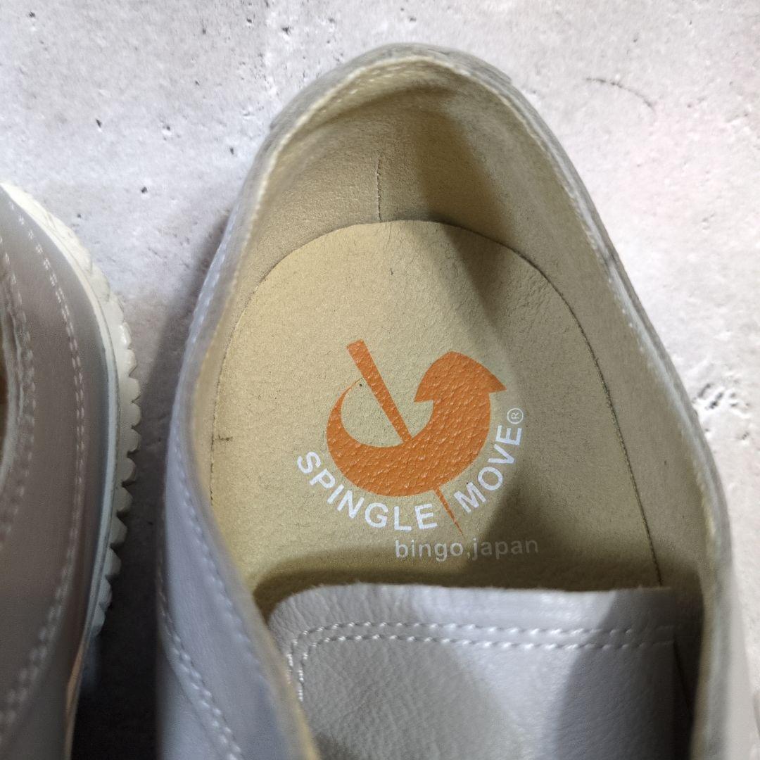 SPINGLE MOVE ローカットスニーカー グレー M カンガルーレザー