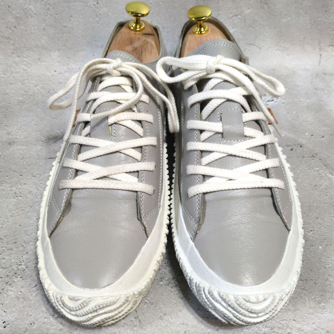 SPINGLE MOVE ローカットスニーカー グレー M カンガルーレザー