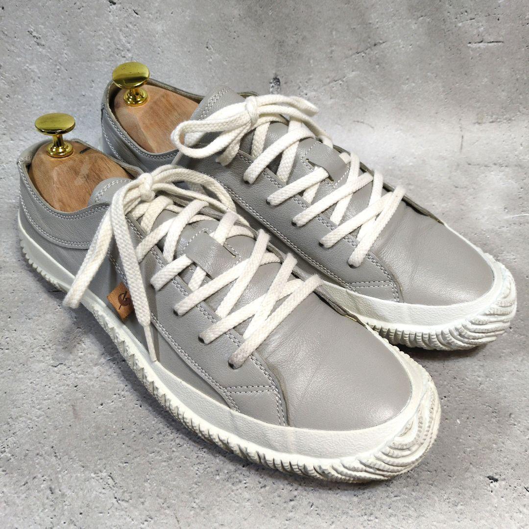 SPINGLE MOVE ローカットスニーカー グレー M カンガルーレザー