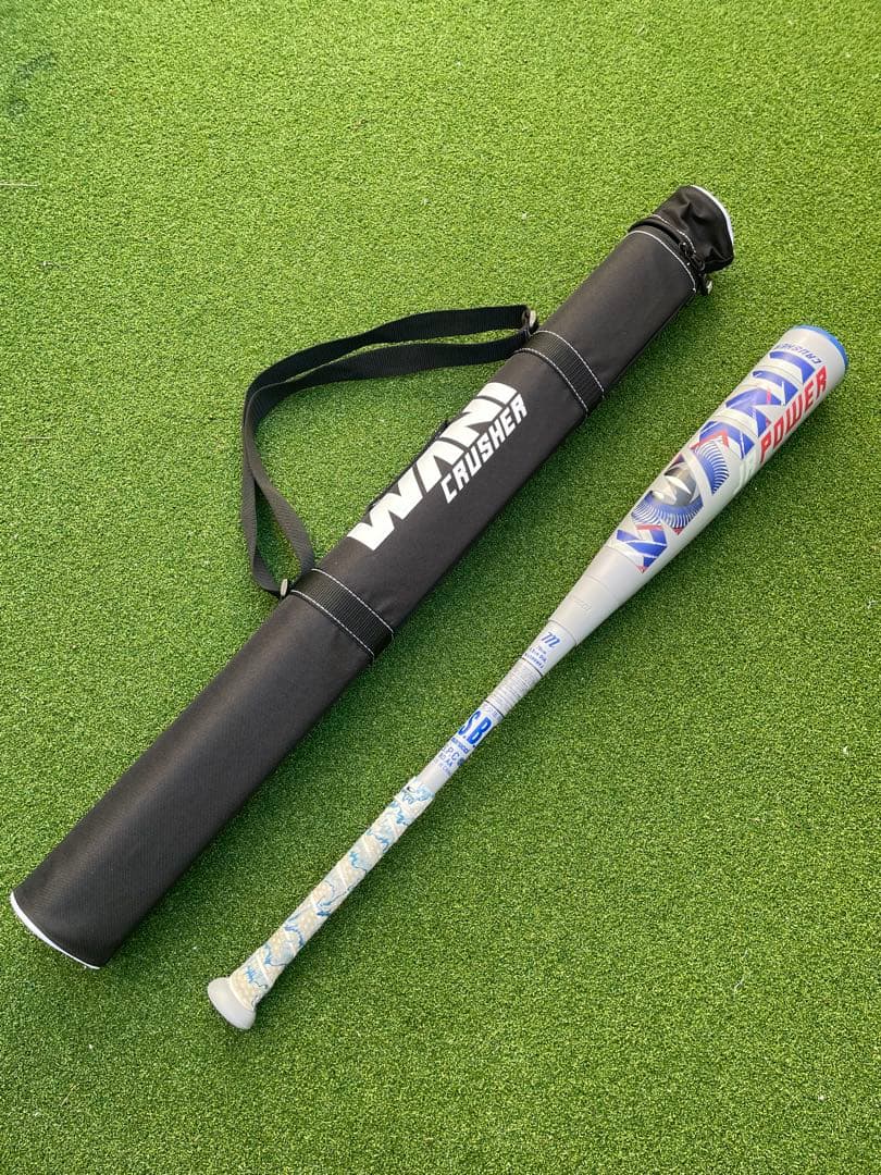 値下げしました❗️美品❗️青ワニワニクラッシャー78センチ【未使用バットケース付】