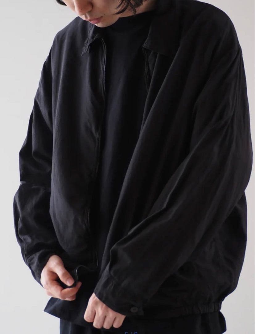 COMOLI シルク製品染ブルゾン　サイズ1