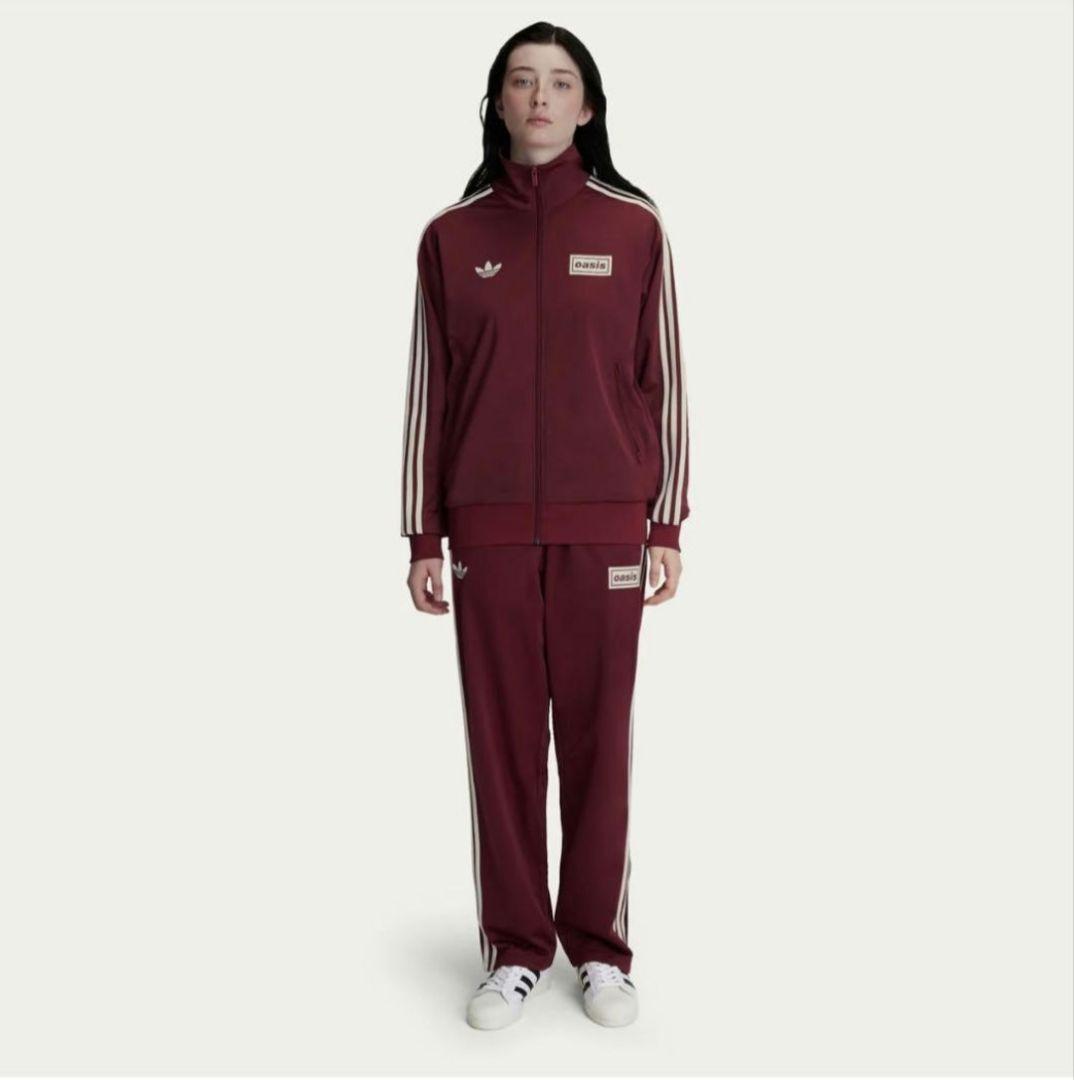 値下海外限定oasis adidas Live'25 トラックジャケットマルーン