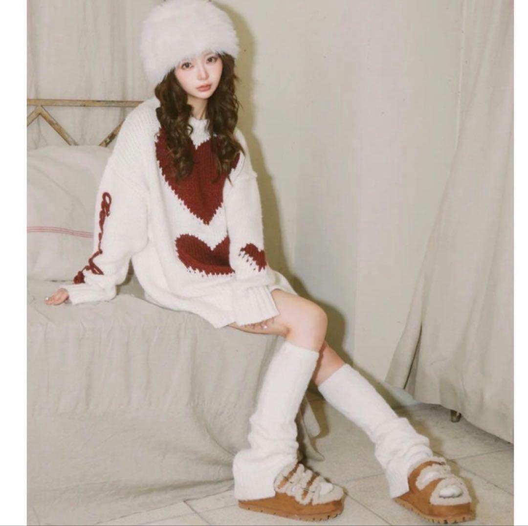 新品未開封　ダーリッチ　フェイクムートンベルトスリッポン　M　スリッポン