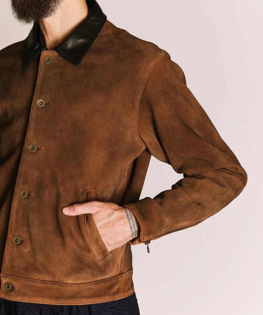 schott ニュービー　スエードジャケット　レザー