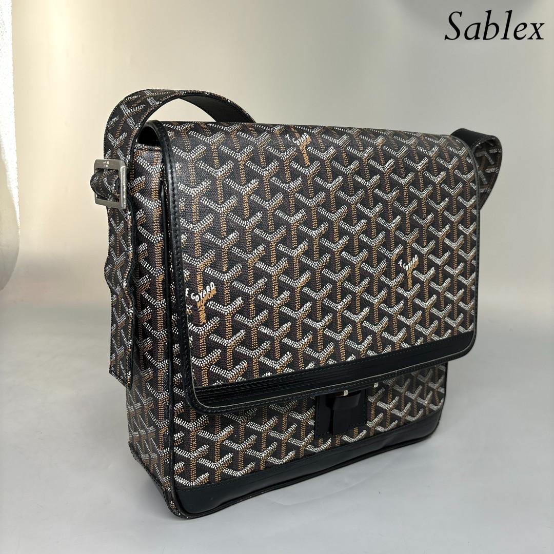 【超極美品】ゴヤール グランブルー MM ショルダーバッグ クロスボディバッグ