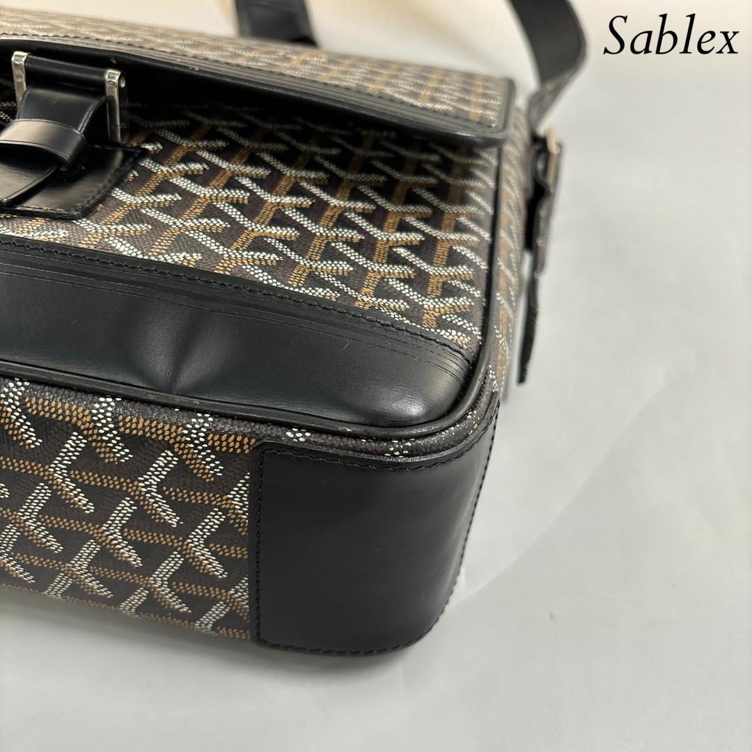 【超極美品】ゴヤール グランブルー MM ショルダーバッグ クロスボディバッグ