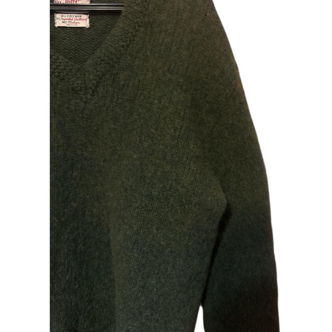 ミ*ス様 60s vintage mohairモヘアー　Vネック セーター　カー