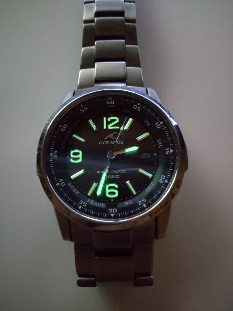 動作品 CASIO OCEANUS OCW-100TDJ-1AJF 電池交換済み