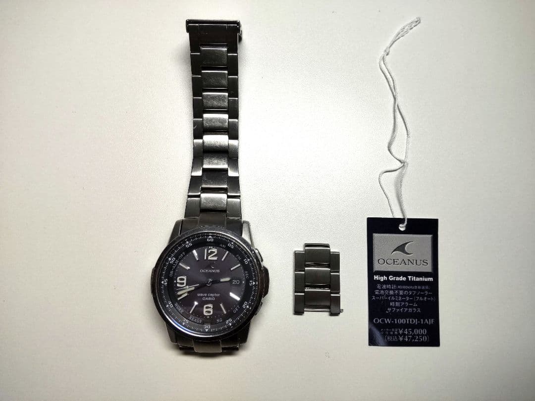 動作品 CASIO OCEANUS OCW-100TDJ-1AJF 電池交換済み