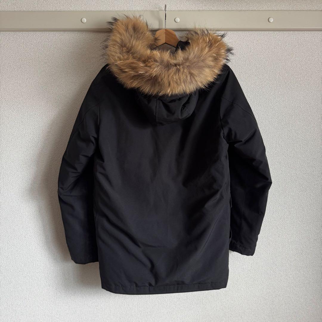 DANTON ダントン ブラック ファー付きダウンジャケット 38