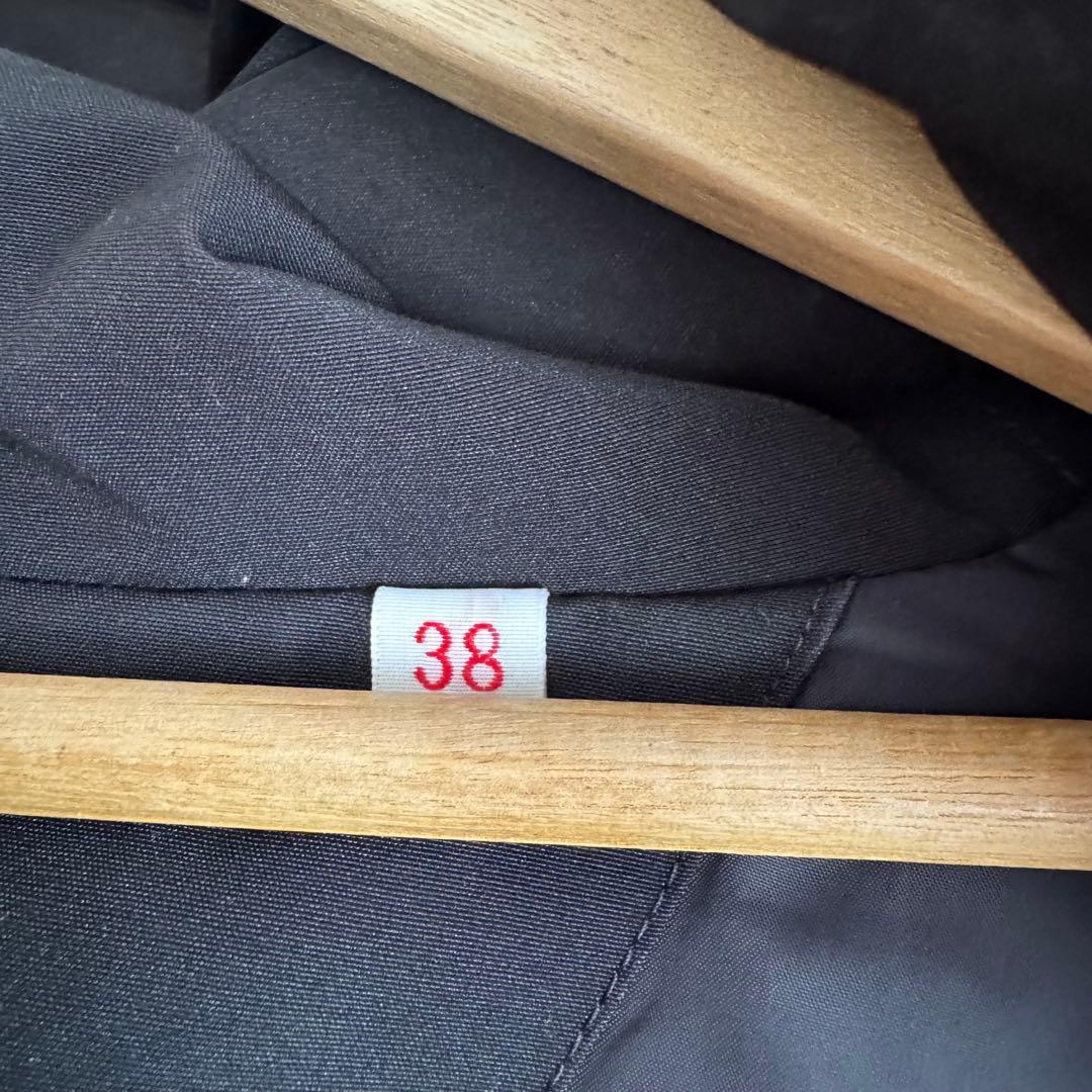 DANTON ダントン ブラック ファー付きダウンジャケット 38