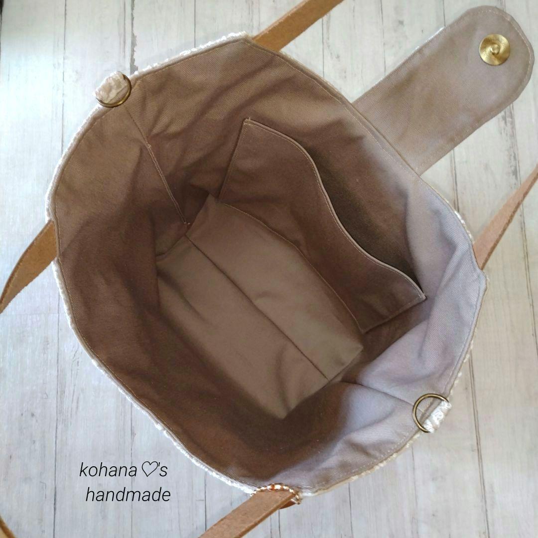 ハンドメイド ஐ..タブ付きトートバッグ ∂б ミナペルホネン ⚮̈