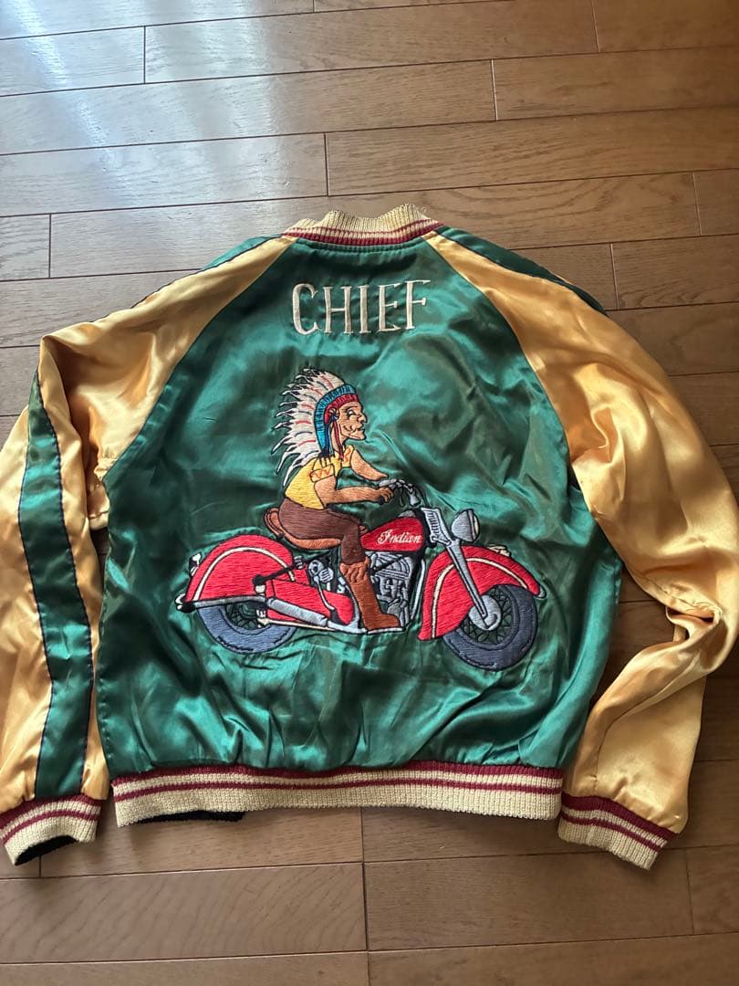 スカジャン舞妓xCHIEFテーラー東洋　TT11381サイズM 中古美品