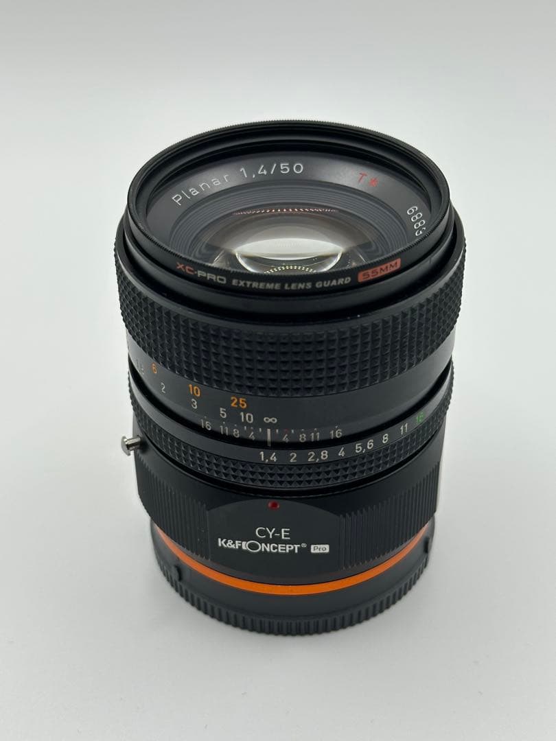超美品　CONTAX Planar T* 50mm F1.4 MMJ Eマウント