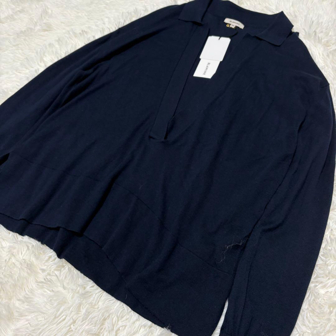 新品タグ付 定価8.2万 近年モデル ブラミンク シルクカシミヤ 18G ニット