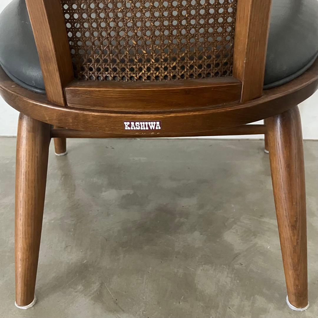 レトロ　ヴィンテージ　柏木工　古家具　椅子　ダイニングチェア　アームチェア　木製