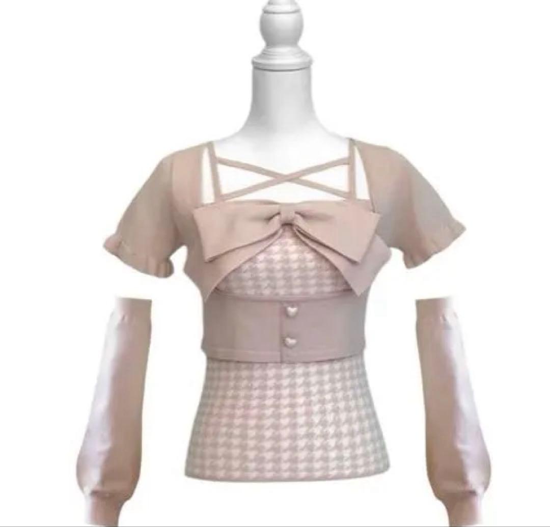 HONEY MEW ビッグリボンアンサンブルトップス