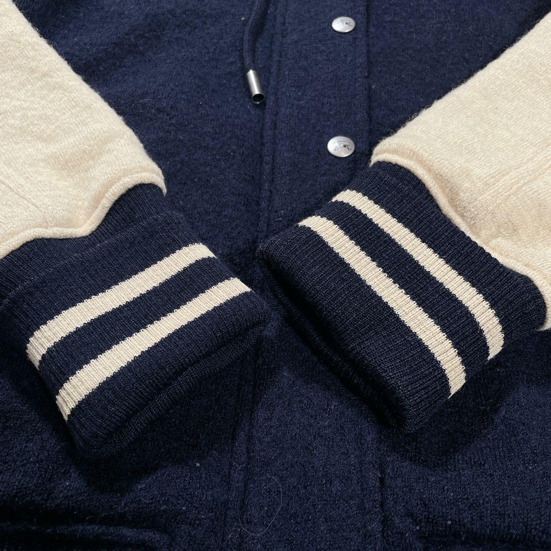 希少✨　バーバリーブルーレーベル　スタジャン　フード　チェック　ホースロゴ　M