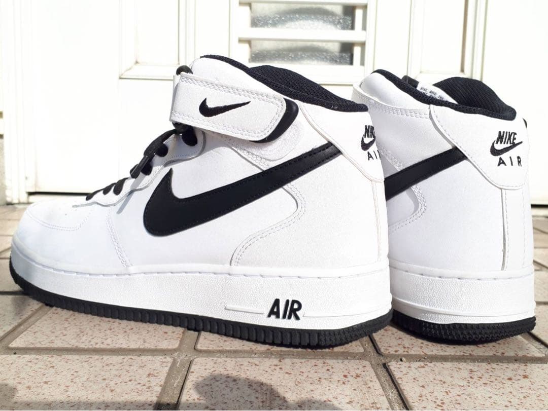 最終※NIKE ナイキ エアフォース1 AIR FORCE 1 白黒 28㌢
