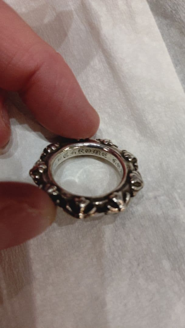 T*O様 CHROME HEARTS クロムハーツCROSS BAND RING