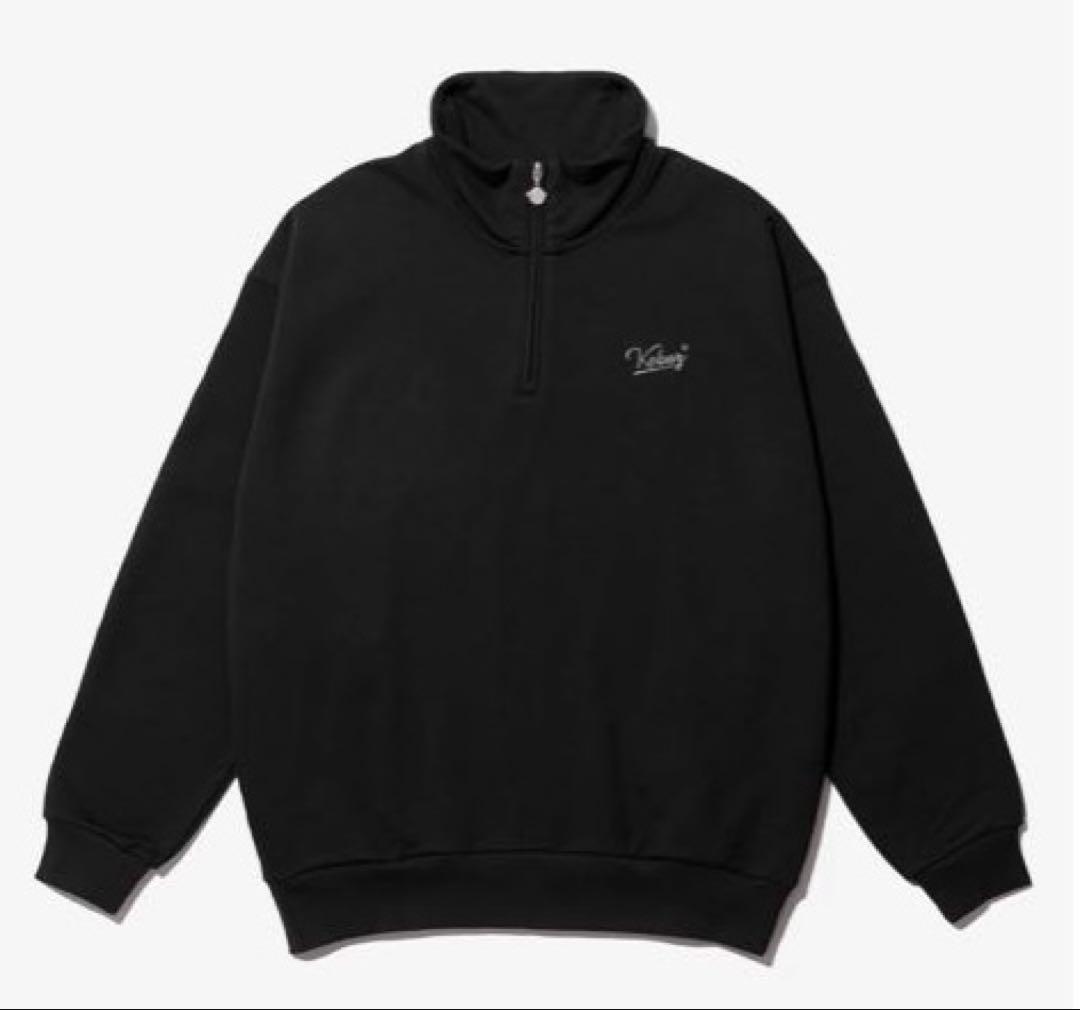 新品 KEBOZ BB LOGO HALF ZIP SWEAT PULLOVER