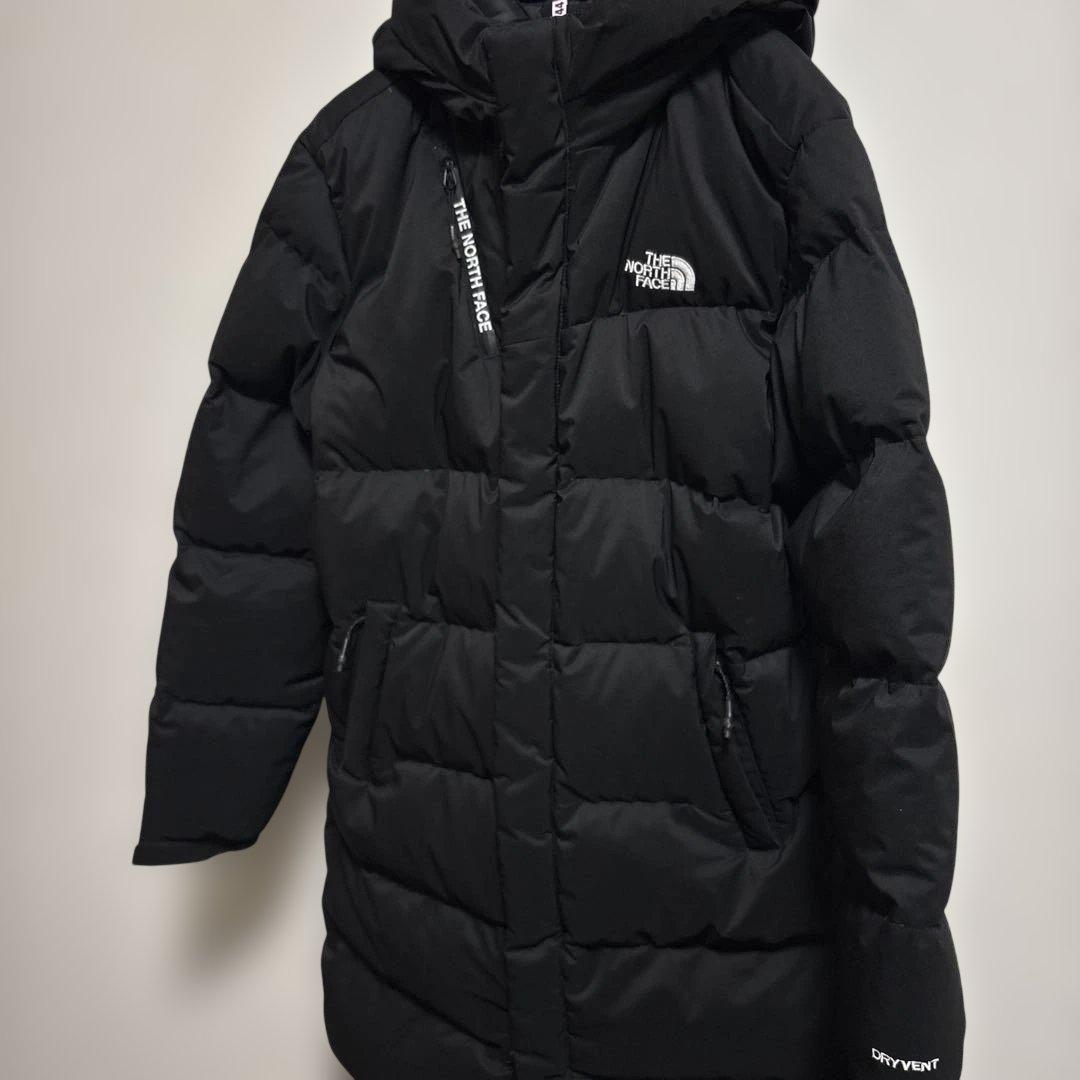 【クリーニング済】ノースフェイス DRYVENT ロングダウン S キッズ160