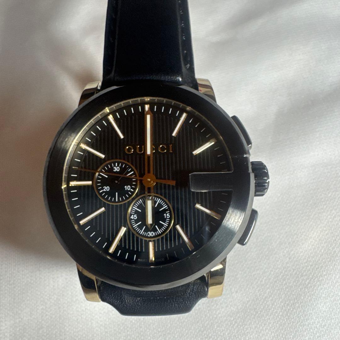 GUCCI クロノグラフ 時計 ブラック
