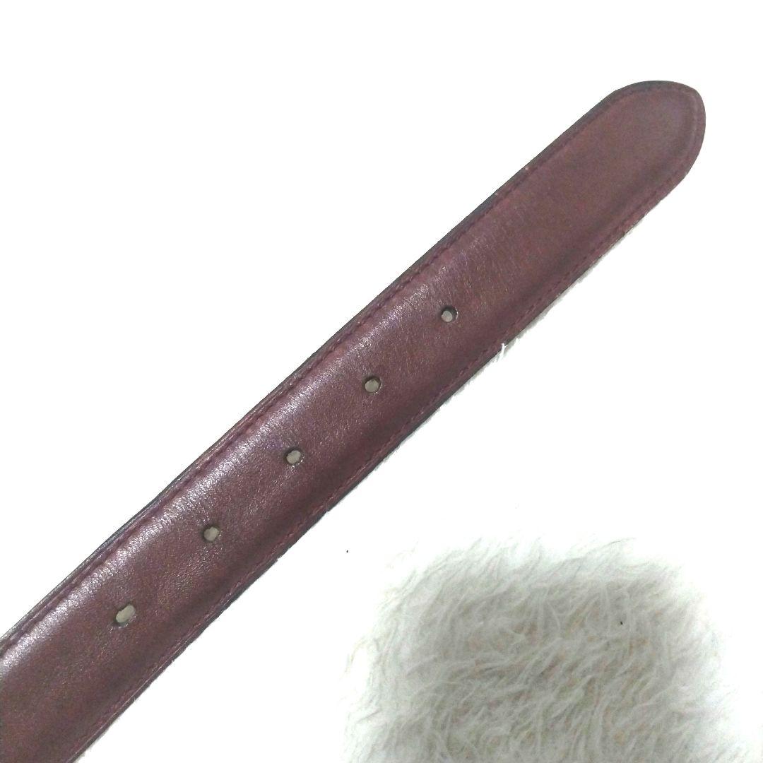 【美品】Cartier カルティエ ゴールドロゴバックル レザーベルト 廃盤